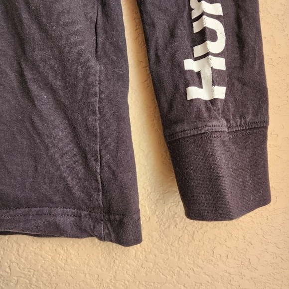 Hurley Long Sleeve Black shirt with camo logo Size L - Picture 6 of 12